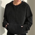 thumbnail image 4 of Cilsoka Lightweight Pullover Hoodies for Women Oversized Lightweight Crewneck Sweatshirt Women Womens Fall Winter Hoodies Pullover Womens Fall Winter Tops Long Sleeve My Orders past Orders, 4 of 6