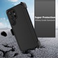 thumbnail image 6 of For Samsung Galaxy S23 Ultra Case,Takfox Holster Phone Case with Built-in Screen Protector Swivel Belt Clip [3 Layers] Heavy Duty Full Body Protection Shockproof Kickstand Cover- Black, 6 of 9