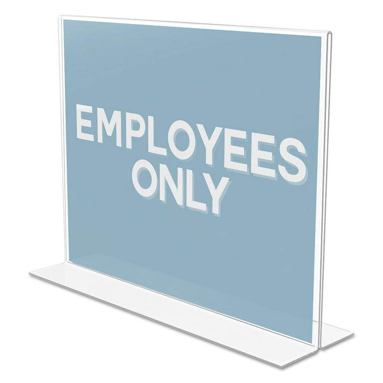 Classic Image Double-Sided Sign Holder, 11 x 8.5 Insert, Clear Classic Image Double-Sided Sign Holder, 11 x 8.5 Insert, Clear