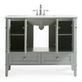 thumbnail image 2 of Simpli Home Chelsea 42" Bath Vanity with White Quartz Marble Top, 2 of 5