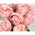 thumbnail image 4 of 10pcs Artificial Silk Roses Fake Flowers Bouquet Long Stems for Wedding Home Party Decoration(Yellow), 4 of 5