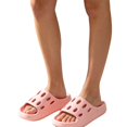 thumbnail image 4 of Willtoo Women Thick Platform Shower Slide Slippers, Hollow Hole Drainage Open Toe Sandals, Quick Dry Non‑Slip Slides Bathroom Pool Indoor Outdoor Shoes, 4 of 4