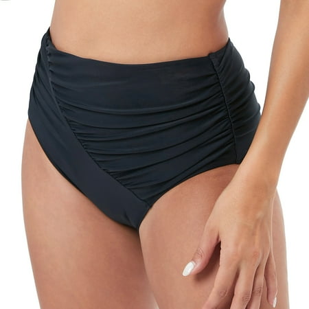 PEASKJP Womens Swimsuits Women Thong Rave Bottoms High Waisted Bikini High Cut Bottom Swim shorts for women Black XX-L