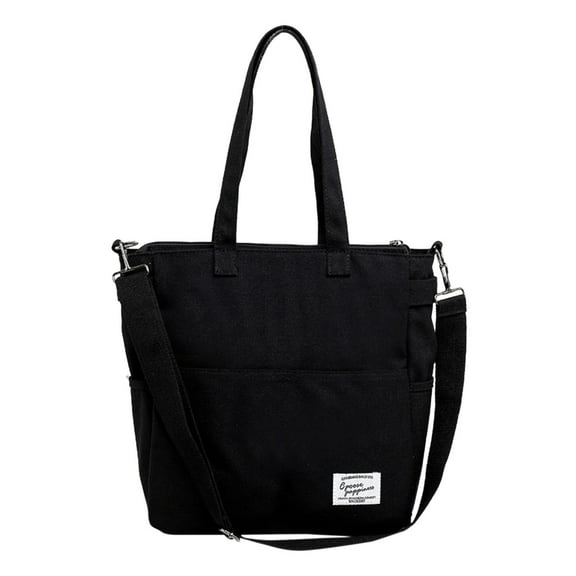 MUSOIE Women's Canvas Tote Bag Shoulder Crossbody Purses Large Capacity Work Travel Handbag Bag