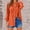 Orange, variant on pstuiky Womens Summer Tops Fashion Long Sleeve V-Neck Women'S Blouses Comfy Loose Fit Solid Color Spring Tops Women'S Workout Tops