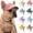 Light Pink, variant on Custom Dog Sun Hat with Ear Holes & Embroidered Name, Personalized Corduroy Baseball Cap for Small Medium Large Dogs Cat, Puppy Yellow Hat Gift for Dog Mom Dad Lover