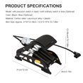 thumbnail image 2 of 2-In-1 Folding Air Pump with Precise Barometer in Black High Pressure Pump with Dual Cylinder Portable Inflatable Cylinder Inflation Pump with Pedal for Automobiles Bicycles Rubber Boats, 2 of 8