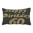 thumbnail image 1 of EREHome Happy 60 birthday golden with diamonds Pillow Case Cover Set 20x30 Inch, 1 of 1
