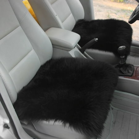Sheepskin Seat Cover Car Wool Cushion Pad 18x18 Winter Soft Warm Front Covers For Home Office Automobile Chair Canada - Faux Fur Car Seat Covers Nz