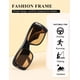thumbnail image 3 of Gafas de sol Kimorn K1337 de moda retro con montura cuadrada, negro y amarillo, 3 of 7