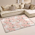 thumbnail image 2 of Cat Strawberry Floral Area Rugs Colorful Large Non-Slip Floor Mat Decorative Carpets Doormat for Kitchen Living Dining Dorm Playing Room Bedroom 31 x 20inch, 2 of 7