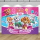 thumbnail image 5 of Fondo para fiesta de cumpleaños de Paw Patrol Skye Everest para niñas de 1, 2 y 3 años, pancarta para estudio fotográfico con flores rosas, póster decorativo, 5 of 5