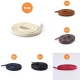 thumbnail image 3 of Flat Coloured Waxed Cotton Shoelaces Flat Laces 0.6Cm Wide Casual Leather Shoes, 3 of 8