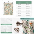 thumbnail image 6 of Teal Orange Eucalyptus Tie Up Curtains for Windows, Adjustable Balloon Window Shades, Spring Botanical Leaves Kitchen Window Treatments Farmhouse Short Curtains with Rod Pocket 42"x45", 6 of 8