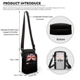 thumbnail image 6 of HELLHERO Glastonbury Festival Union Jack Adjustable Crossbody Bag, Lightweight, Travel Polyester 4.33x1.97x7.09, 6 of 7