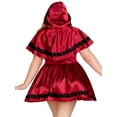 thumbnail image 2 of Leg Avenue Plus Size Gothic Red Riding Hood Adult Halloween Costume, 2 of 5