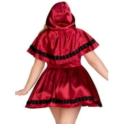 Leg Avenue Womens Plus Size Gothic Red Riding Hood Costume