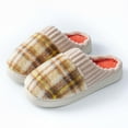 thumbnail image 3 of Winter Slippers for Women Indoor And Outdoor Plaid Shoes Fuzzy Memory Foam Slip On Thick Soft Sole Womens Slippers, 3 of 3