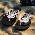 thumbnail image 7 of Wismoutput Non-Slip Womens Flip Flops Bathroom Sandals Shower Shoes Cute Skeleton House Slides Comfortable Slip On Indoor and Outdoor Sandals Slippers for Pool Beach Pink Size 6, 7 of 7