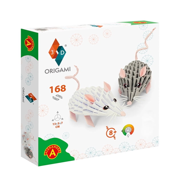 Papel para Manualidad Origami Alexander A 3D Ratones