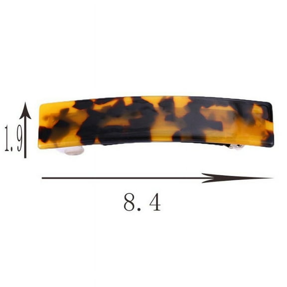 Viflosae Hair Clips Claw Clips for Thick Hair Leopard Print Acetate Spring Clip Large Top Clip Long Horizontal Clip Hairpin Japanese and Korean Hairpin Headdress Ponytail Clip