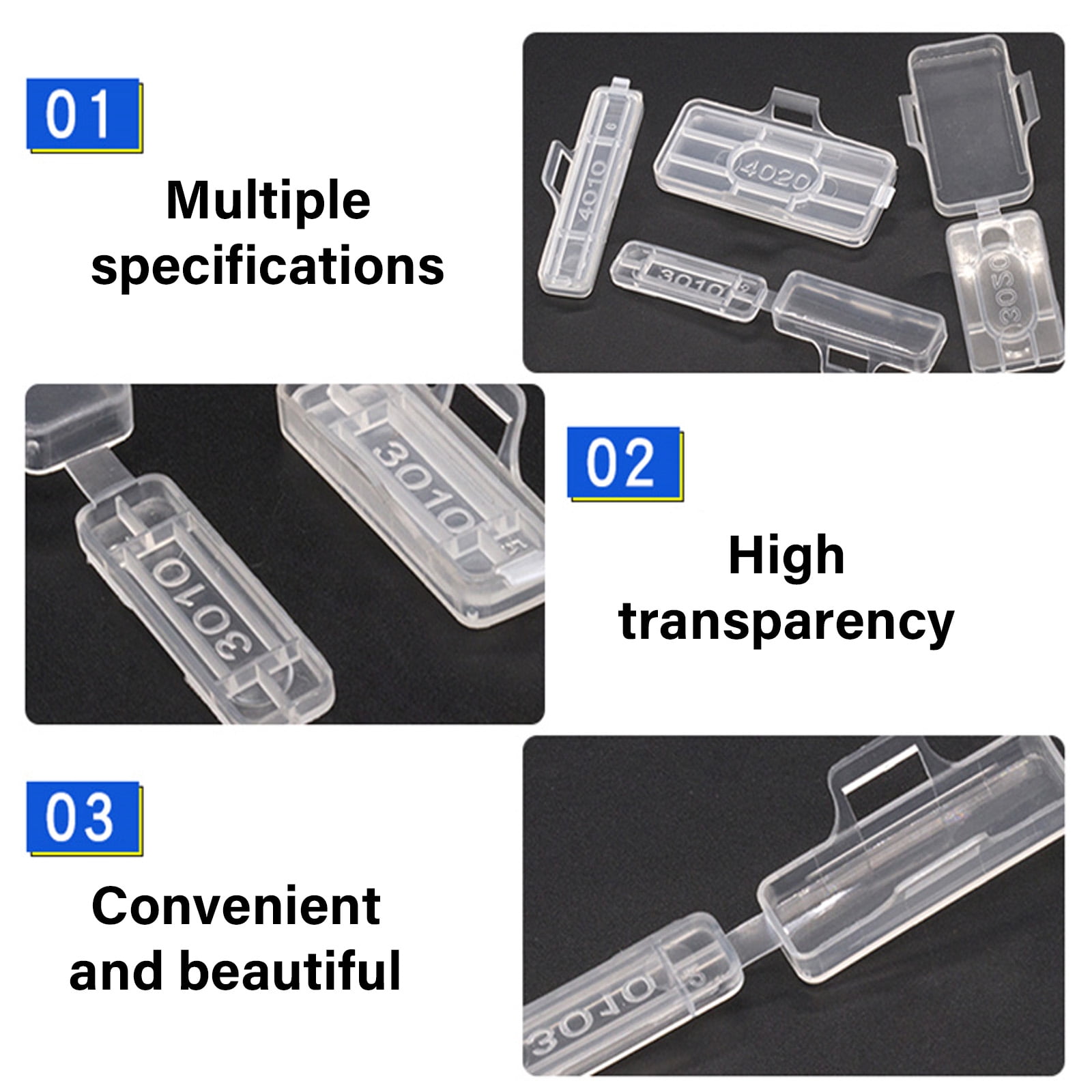 200Pieces Sturdy Cable Managements Waterproof Designs Snapped On Closures Ideal for Electrical Wiring Organization