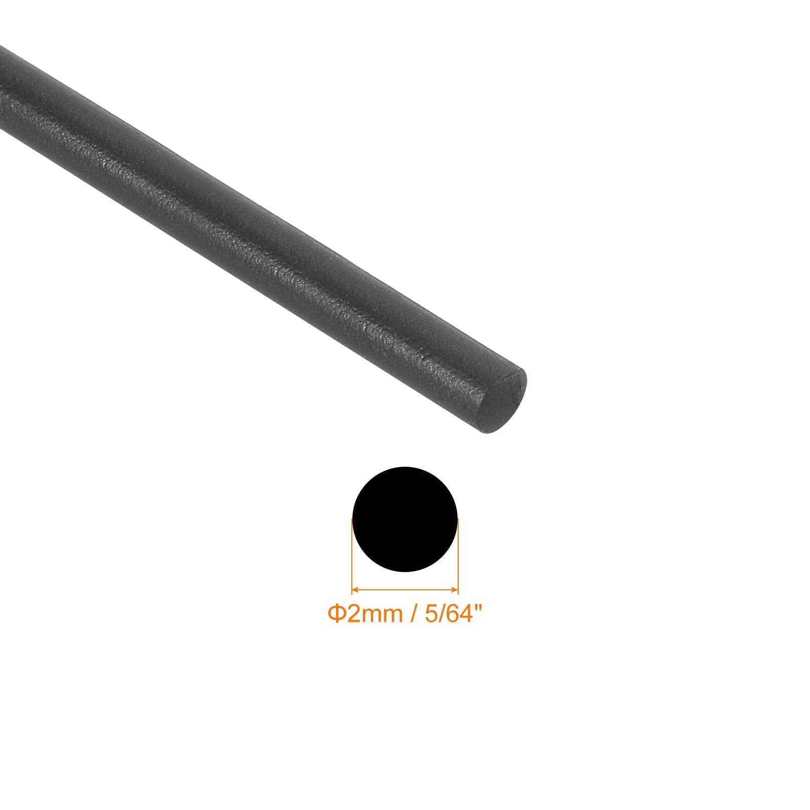 Unique Bargains Nitrile Rubber Round Seal Strip for DIY Gasket 2mmx3m