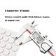 thumbnail image 1 of Pegatinas de mecha de vela de 10mm, 200 Uds., pegatina para hacer velas, pegatinas de doble cara resistentes al calor para hacer velas fijas de cera, fabricación Diy Tan Jianjun  unisex, 1 of 2