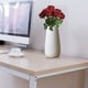 thumbnail image 4 of Ramo de rosas artificiales de 10 cabezas, simulación floral, decoración para el hogar, oficina, centro de mesa, rosa falsa, rojo vino Methold HA7033-10B, 4 of 5