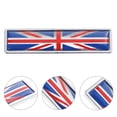 thumbnail image 3 of 2pcs Car Decorative Sticker Nation Flag Theme Sticker Door Decorative Metal Decal, 3 of 9