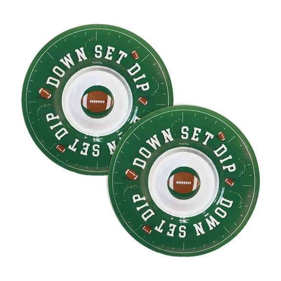 Packed Party "Down Set Dip" 14" Round Chips & Dip Bowl, 2 Ct.