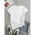 thumbnail image 2 of Valentine's Day Heart Drink Print T-shirt, Short Sleeve Crew Neck Casual Top for Summer & Spring, Women's Clothing Tee For Adult, Men, Women, Teen, Teenager, Adolescent, Youth, 2 of 5