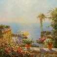 thumbnail image 2 of Obuchovsky, Yury 26x26 White Modern Wood Framed Museum Art Print Titled - Sun coast  on Positano, 2 of 4