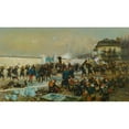 thumbnail image 3 of Jean-Baptiste Édouard Detaille 18x12 Black Modern Framed Museum Art Print Titled - Champigny December 1870 (1879), 3 of 5