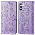 thumbnail image 2 of Funda Cartera FOXDOCK para Samsung Galaxy A56 5G , Flip PU con Relieve de Gatos y Perros, Tarjetero y Soporte, 2 of 6