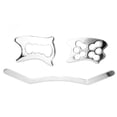 thumbnail image 2 of Scraping Massage Tools,3pcs / set Stainless Gua Sha Scraping Tools Stainless Steel Massage Tools Remarkable Clarity, 2 of 14