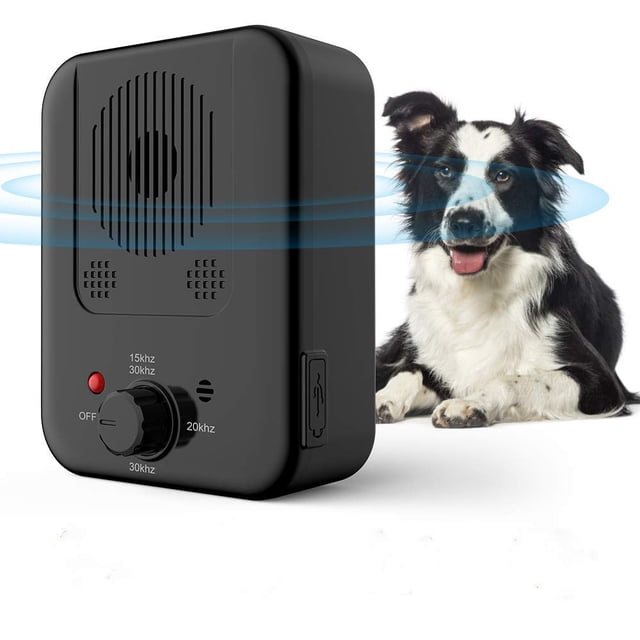 Anti Barking Device,Bark Control Device with Sonic to Stop Dog Bark,Dog Barking Deterrents with Adjustable 3 Level Sonic Bark Up to 50 Ft. Range Safe for Dogs,White