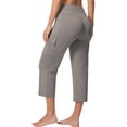 thumbnail image 4 of Women's Yoga Pants Workout Leggings Flare Casual Lounge Pants with Pockets High Waist and Tummy Control, M, 4 of 6