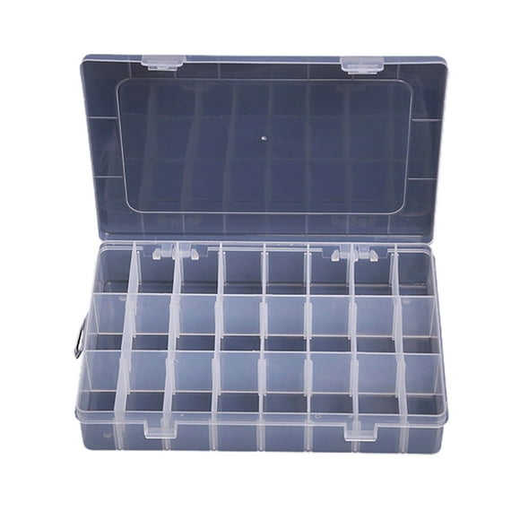 Cheers 15/10/24 Slots Clear Jewelry Storage Box Détachable Case Craft Beads Organizer