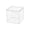 E 2.95x2.95in, variant on Clear Plastic Square Showcase for Collectibles, Transparent Acrylic Specimen Box, Small Gift Packaging, Desktop Storage Container for Tiny Parts and Jewelry Beads