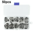 thumbnail image 1 of 50Pcs/Box 10 Sizes Telescopic Fishing Rod Guide Tip Repair Kit Rod DIY Eye Rings Fishing Rod Guide Fishing Tackle 1.6-3.8mm, 1 of 11