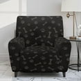 thumbnail image 2 of Kuiaobaty Paws Bone Print Reclining Slipcover for Living Room Breathable Recliner Chair Cover Large Reclining Sofa Slipcover with Side Pocket Thick Recliner Couch Cover, 2 of 8