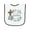 White and Navy, variant on Inktastic It's My 1st Easter with Cross and Flowers Baby Terry Cloth Bib