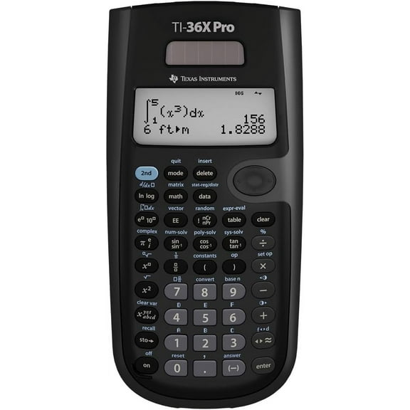 TI-36X Pro Engineering/Scientific Calculator | 9.7 Inch | Black.