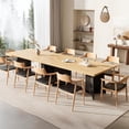 thumbnail image 6 of Dining Table for 6-8 People - 63" Modern Long Kitchen Table with Large Tabletop & Heavy Duty Pedestal Legs, Dinner Table for Kitchen, Conference Room, 6 of 8