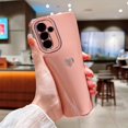 thumbnail image 2 of for Samsung Galaxy A34 Luxury Electroplated Cute Love Heart Phone Case for Women Full Camera Protection Soft Silicone Anti-Fingerprint Shockproof Cover Bumper for Samsung A34 5G (Pink), 2 of 6