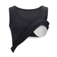 thumbnail image 4 of AherBiu Pajamas Tank Tops with Built in Bra for Women Summer Stretch Crewneck Sleeveless Camisole Basic Layer Shirts, 4 of 6