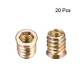 thumbnail image 2 of M10x20mm Threaded Insert Nuts Carbon Steel Zinc Plated 20 Pack, 2 of 3