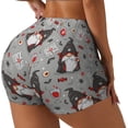 thumbnail image 2 of Fotbe Halloween Gnome Seamless Shorts, Womens Workout Shorts High Waist Stretch Booty Short for Gym/Yoga/Running/Biking-Small, 2 of 9