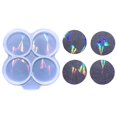 thumbnail image 1 of 4 Moldes de carrete de insignia para resina, molde de agarre de teléfono para resina Uv, molde redondo holográfico, 1 of 5
